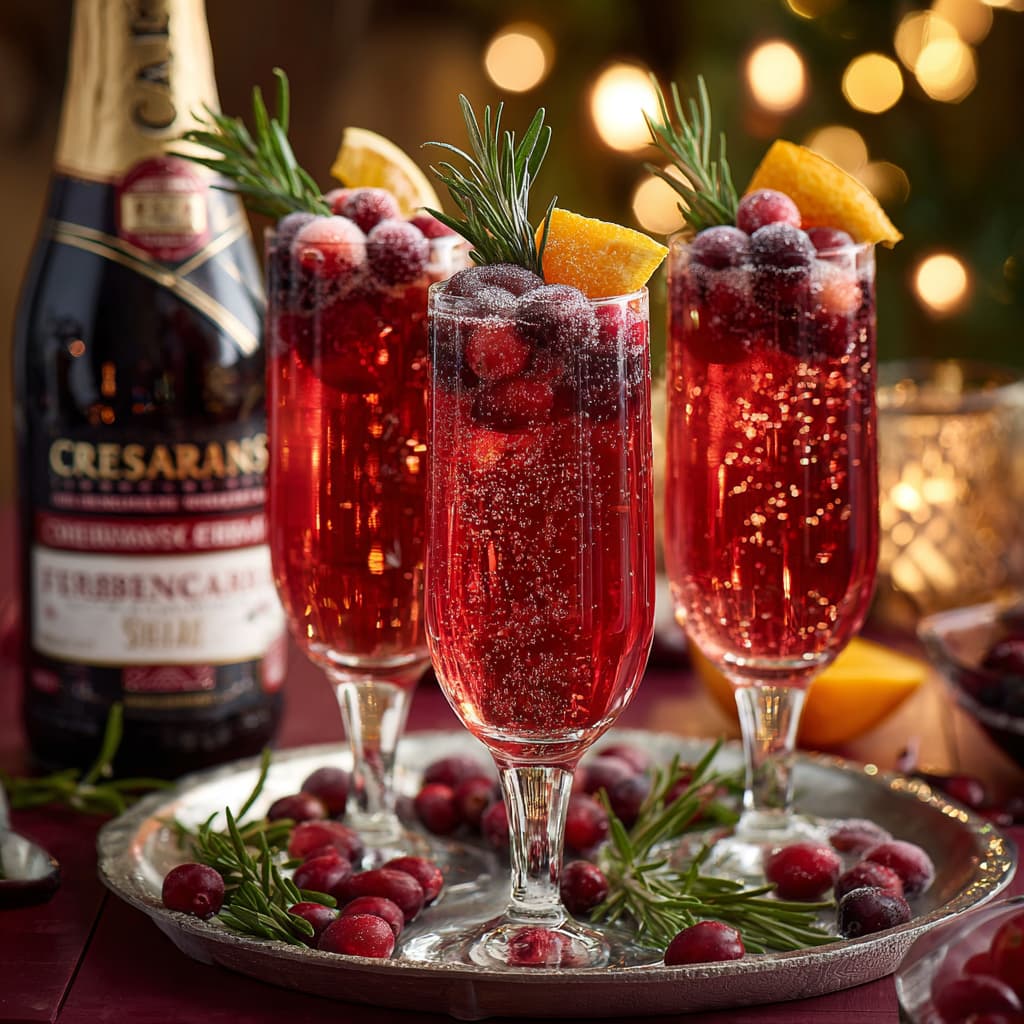 sparkling prosecco cocktail holiday recipe