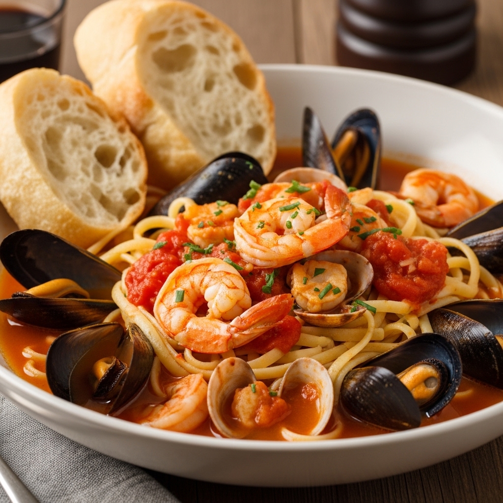 Italian Seafood Stew for Christmas Eve