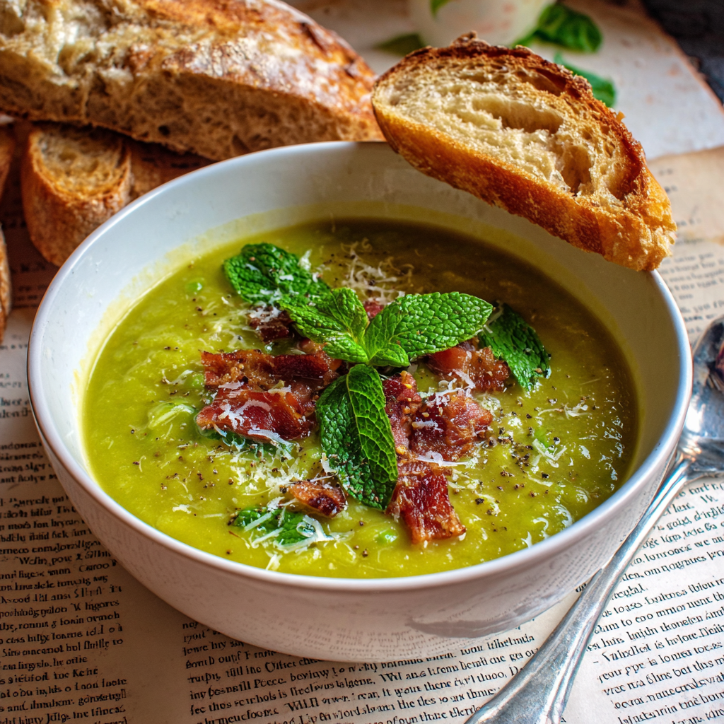 Zuppa di Piselli e Pancetta