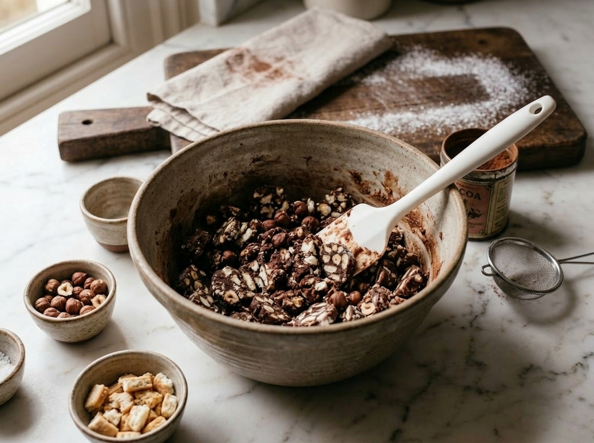 Chocolate Salami Recipe - Italian No-Bake Dessert