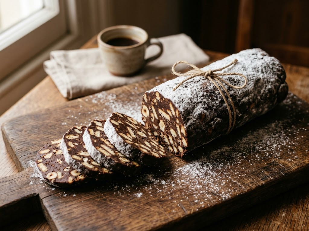 Chocolate Salami Recipe - Italian No-Bake Dessert