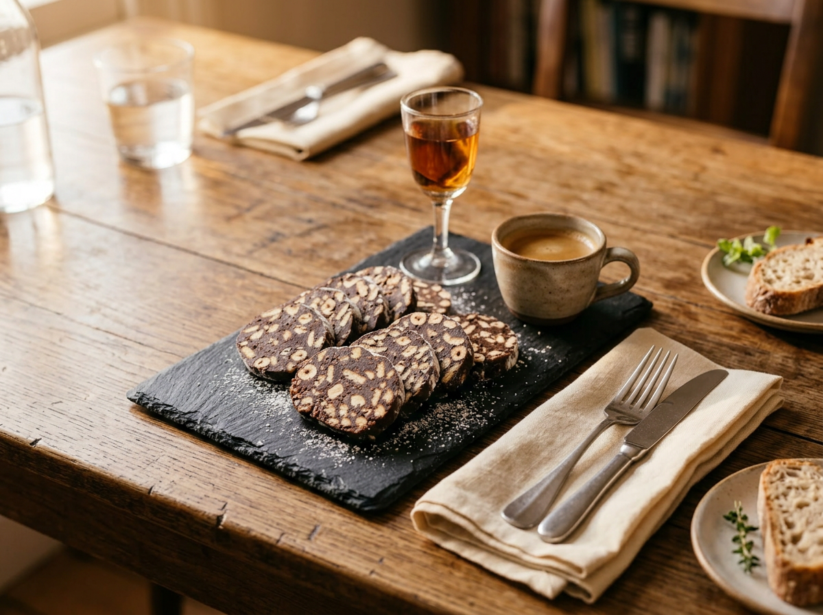 Chocolate Salami Recipe - Italian No-Bake Dessert